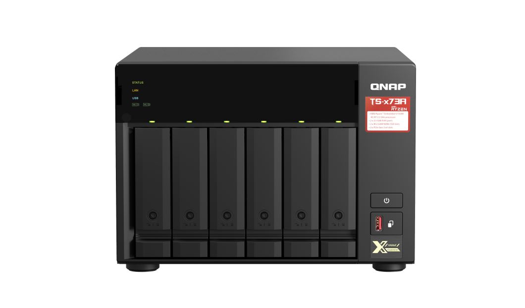BAQN-TS-673A-8G.jpg QNAP TS-673A-8G 6 Bay NAS AMD Ryzen™ Embedded V1500B