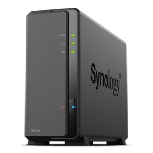 Synology DS124 DiskStation 1-Bay 3.5" Diskless 1xGbE NAS (Tower)