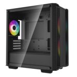 DEEPCOOL R-CC360-BKAPM3-G-1 CC360 ARGB Micro-ATX Case 3x120mm Pre-Installed ARGB