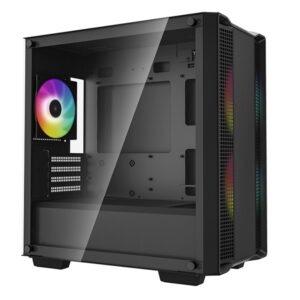 DEEPCOOL R-CC360-BKAPM3-G-1 CC360 ARGB Micro-ATX Case 3x120mm Pre-Installed ARGB