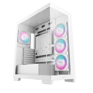 DEEPCOOL R-CG580-WHADA4-G-1 CG580 4F WH (White)Panoramic ATX Mid-Tower Case