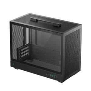 DEEPCOOL R-CH160-BKNGM0-G CH160 PLUS Portable Micro-ATX Compact Case, USB3.0×2