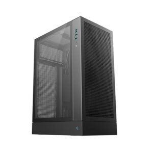 DEEPCOOL R-CH170-BKNGM0-G CH170 PLUS Vertical Micro-ATX Compact Case, USB3.0×2
