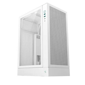 DEEPCOOL R-CH170-WHNGM0-G CH170 PLUS WH Vertical Micro-ATX Compact Case