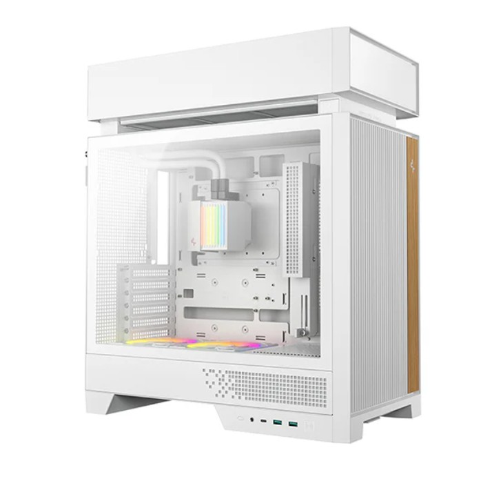 CAD-CL6600-WH.jpg DEEPCOOL R-CL6600-WHNNA0-G CL6600 White Innovative Compartmentalised ATX Case