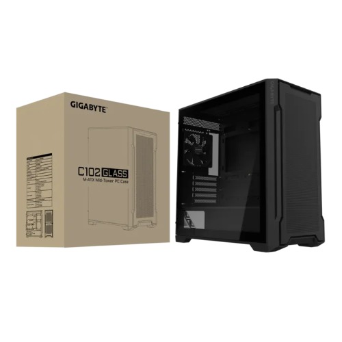 CAGP-C102GI_M-ATXBLC.jpg Gigabyte GB-C102G C102 GLASS BlackMid Tower case