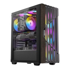 OKINOS CAO-CYP5ARGB Cypress P5 ARGB Oak Wood Trim ATX