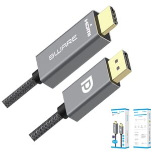 8ware 8W-DPHDMI-2M 2m DisplayPort DP to HDMI 1.4v Male