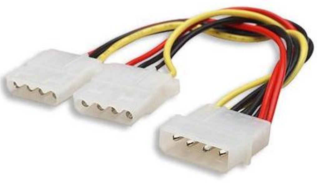 CB8W-MOLEX-PWR.jpg 8ware 8W-MOLEX-PWR Internal Power Molex Cable 20cm - 5.25"