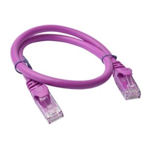 8ware 8W-PL6-0.25PUR CAT6 Cable 0.25m - Purple Premium RJ45