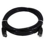 8ware PL6A-0.5BLK CAT6A Cable 0.5m (50cm) - Black Color