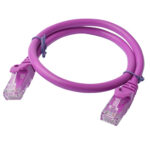 8ware PL6A-0.5PUR CAT6A Cable 0.5m (50cm) - Purple Color