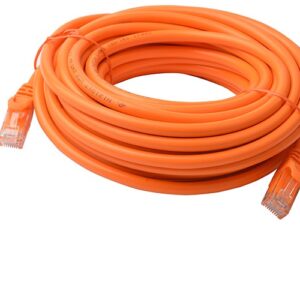 8ware PL6A-10ORG CAT6A Cable 10m - Orange Color RJ45