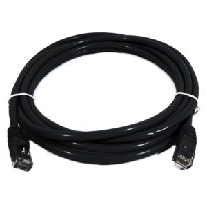 8ware PL6A-1BLK CAT6A Cable 1m - Black Color RJ45