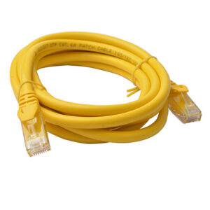 8ware PL6A-2YEL CAT6A Cable 2m - Yellow Color RJ45