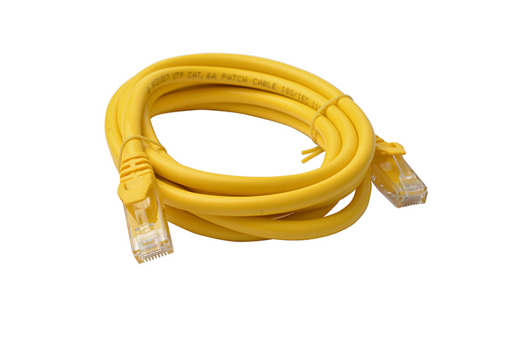 CAIXIANGYUAN 8ware PL6A-2YEL CAT6A Cable 2m - Yellow Color RJ45