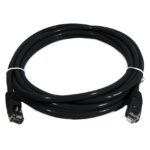 8ware PL6A-3BLK CAT6A Cable 3m - Black Color RJ45
