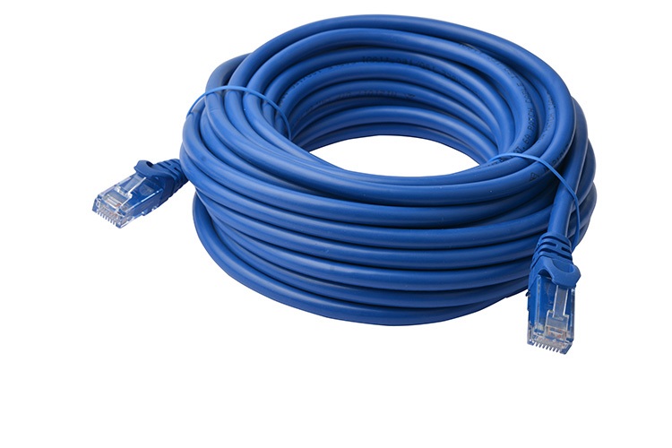 C 8ware PL6A-50BLU CAT6A Cable 50m - Blue Color RJ45