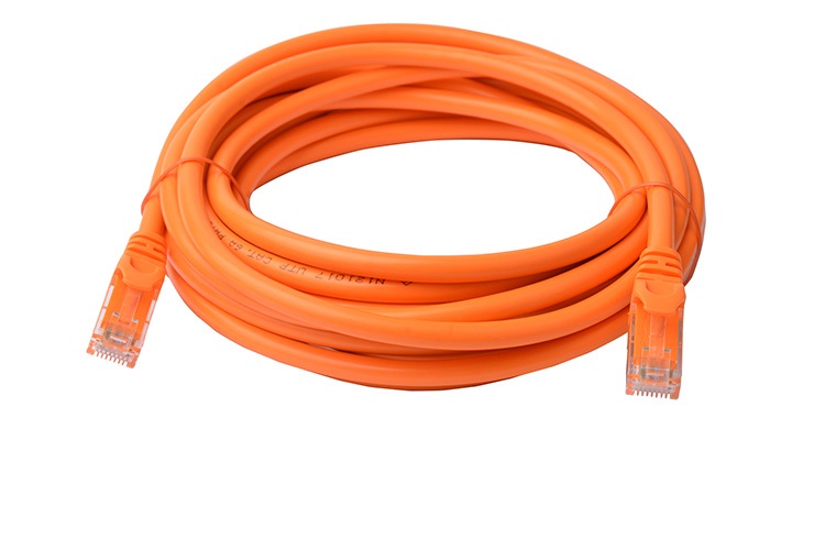 C 8ware PL6A-5ORG CAT6A Cable 5m - Orange Color RJ45