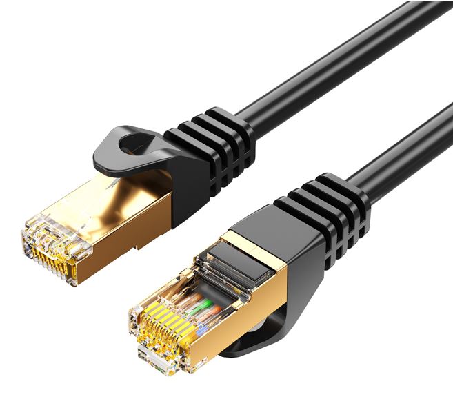 CB8W-PL7-5BLK.jpg 8ware CAT7-R-5BLK CAT7 Cable 5m - Black Color RJ45