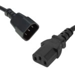 8ware RC-3080-010 Power Cable Extension Cord 1m IEC C14