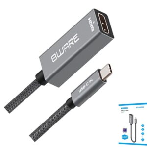 8ware 8W-USBCHDMIF 10cm USB-C to HDMI Male-Female Adapter Converter