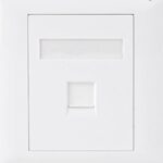Astrotek ATP-SC-5E-1 CAT5e RJ45 Wall Face Plate 86x86mm 1
