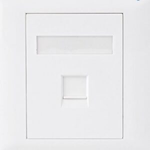 Astrotek ATP-SC-5E-1 CAT5e RJ45 Wall Face Plate 86x86mm 1
