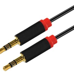 Astrotek AT-3.5MMAUX-2 2m Stereo 3.5mm Flat Cable Male