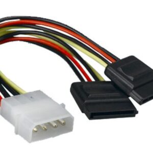 Astrotek AT-MOLEX-TO-SATAX2 Internal Power to SATA Molex Cable