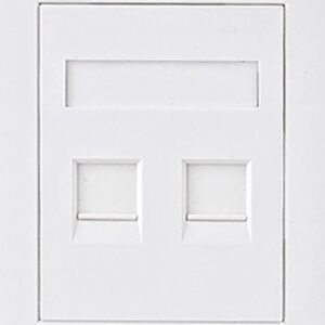 Astrotek ATP-SC-5E-2 CAT5e RJ45 Network Wall Face Plate 86x86mm