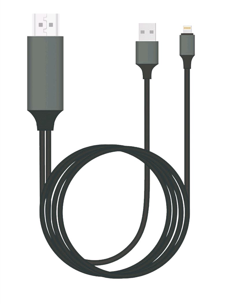 CBGEN-CABLIGHTNINGTV.jpg 8ware GEN-CABLIGHTNINGTV-2 HDMI to Lightning 2m Cable for iPhone
