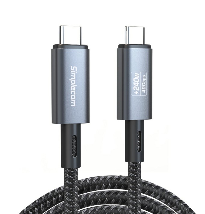 CBSI-CA615.jpg Simplecom CA615 USB-C to USB-C Cable USB4 40Gbps 5A