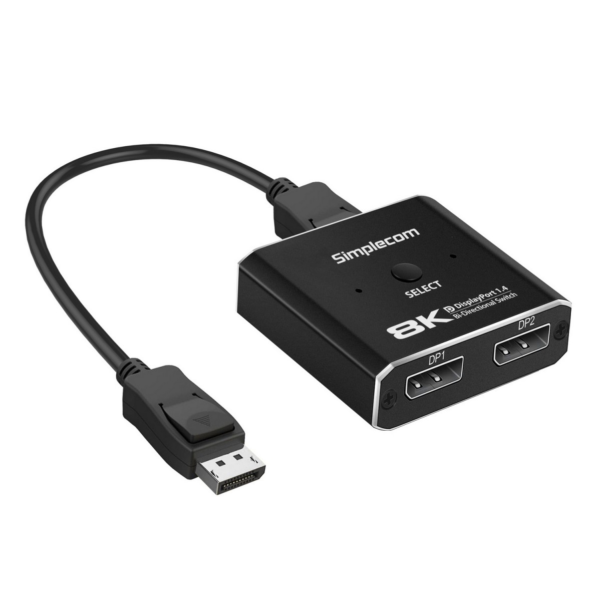 CBSI-CM202.jpg Simplecom CM202 Bi-Directional 2 Way DisplayPort Switch Selector DP