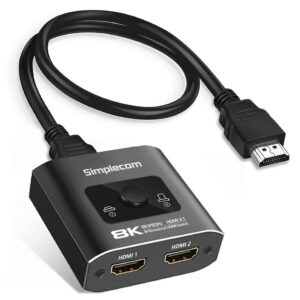 Simplecom CM302V2 Bi-Directional 2 Way HDMI 2.1 Switch Selector