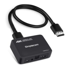 Simplecom CM423V3 HDMI 2.0 Audio Extractor Optical SPDIF +