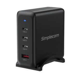 Simplecom CU400 4-Port PD 100W GaN Fast Charger 3xUSB-C