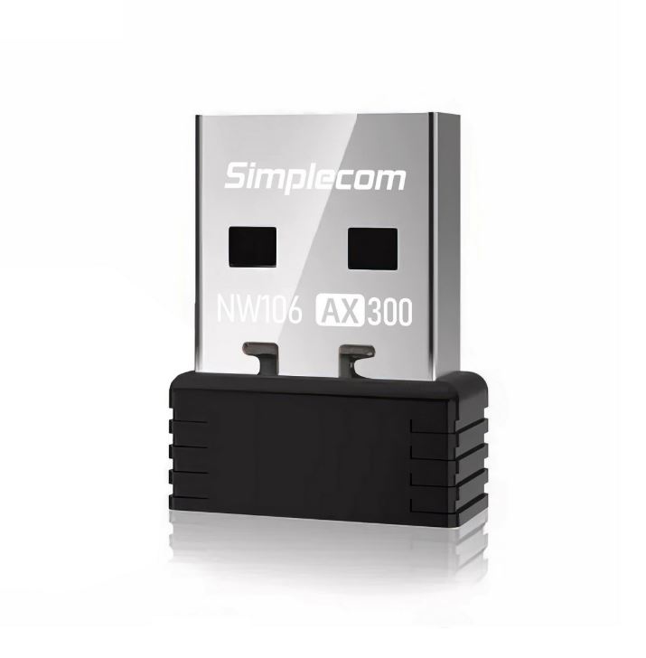 CBSI-NW106.jpg Simplecom NW106 AX300 2.4GHz Wi-Fi 6 USB Wireless Nano