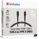 Verbatim 66820 Cable 240W USB-C to USB-C 120CM, PD