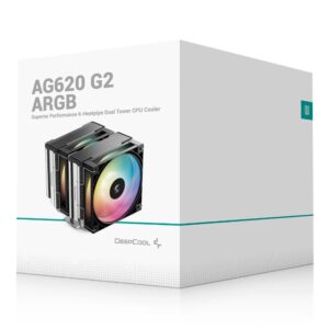 DEEPCOOL R-AG620-BKAMMG2-G AG620 ARGB G2 Dual-Tower CPU Cooler
