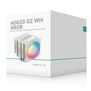 DEEPCOOL R-AG620-WHAMMG2-G AG620 ARGB G2 WH Dual-Tower CPU Cooler
