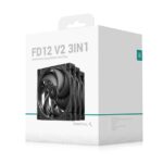 DEEPCOOL R-FD12V2-BKNPN3-G FD12 V2 3IN1 120mm Performance Integral Blade