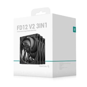 DEEPCOOL R-FD12V2-BKNPN3-G FD12 V2 3IN1 120mm Performance Integral Blade