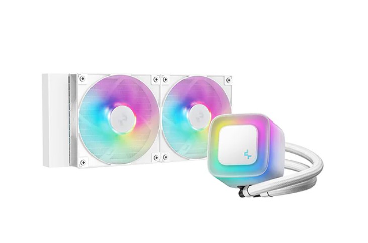 CFD-LE240-V2-WH.jpg DEEPCOOL R-LE240-WHAMMN-G-2 LE240 V2 Liquid Cooler 240mm 6th Gen