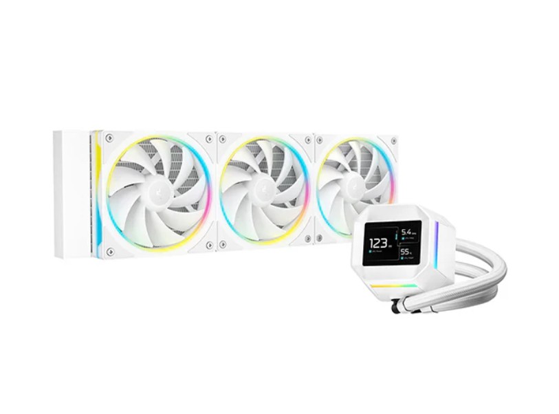 CFD-LM360-WH.jpg DEEPCOOL R-LM360-WHDMMC-1 LM360 ARGB Liquid Cooler Mini LCD Screen