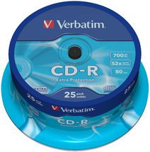 Verbatim 43432 CD-R 700MB 25Pk Spindle 52x
