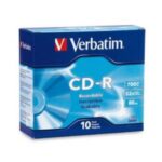 Verbatim 94935 CD-R 700MB 10Pk Slim Case 52x
