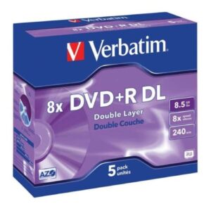 Verbatim 43667 DVD+R DL 8.5GB 25Pk White Wide Inkjet