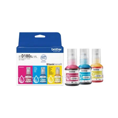 COB-BTD180CLVAL.jpg Brother BTD180CLVAL *NEW* BTD180 COLOUR VALUE PACK 1X CYAN