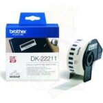 Brother DK-22211 WHITE CONTINUOUS FILM ROLL 29MM X 15.24M